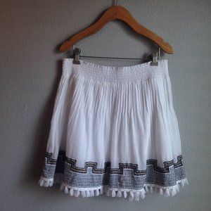 White and Black Women's Skirt